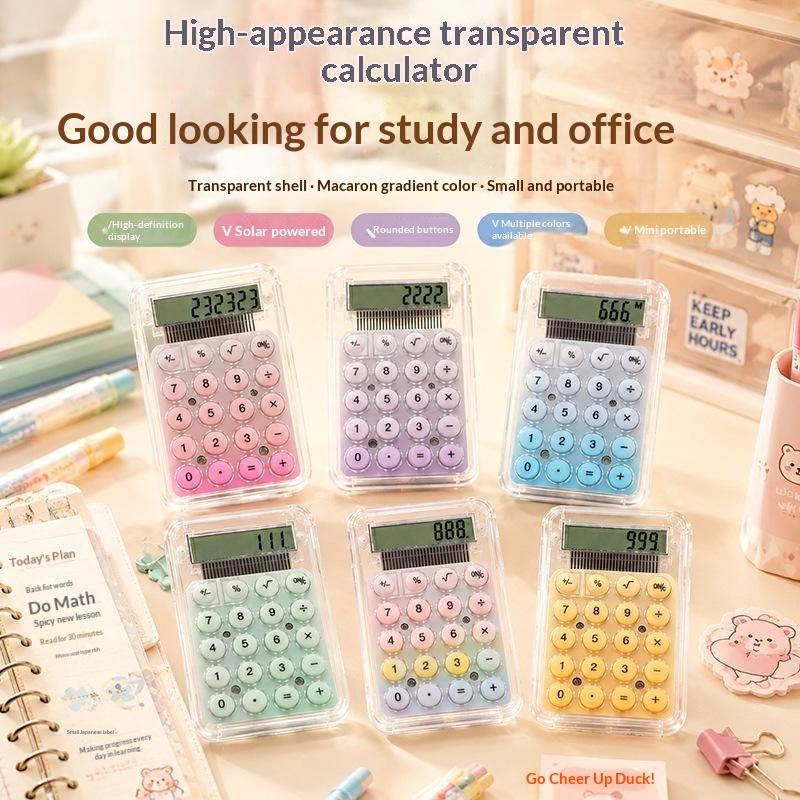 Scientific Calculator For Secondary School - Tragbarer Mini-Taschenrechner, leise und niedlich, Lernhilfe,